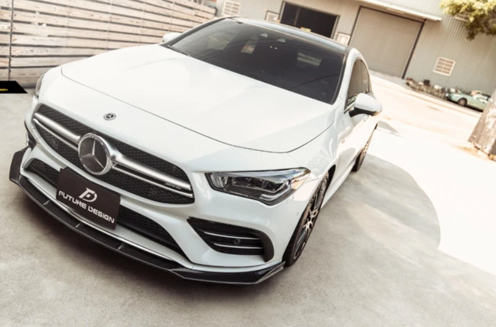 FUTURE DESIGN - MERCEDES BENZ C118 C250 CLA 35 CARBON FIBRE FRONT LIP