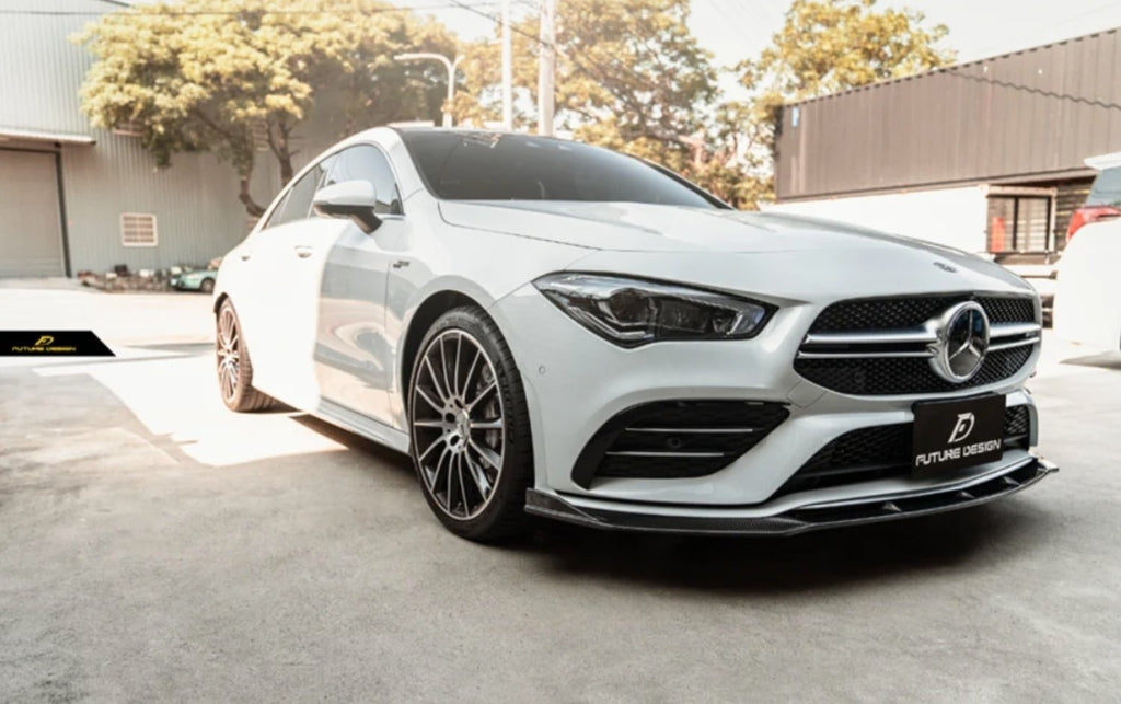 FUTURE DESIGN - MERCEDES BENZ C118 C250 CLA 35 CARBON FIBRE FRONT LIP