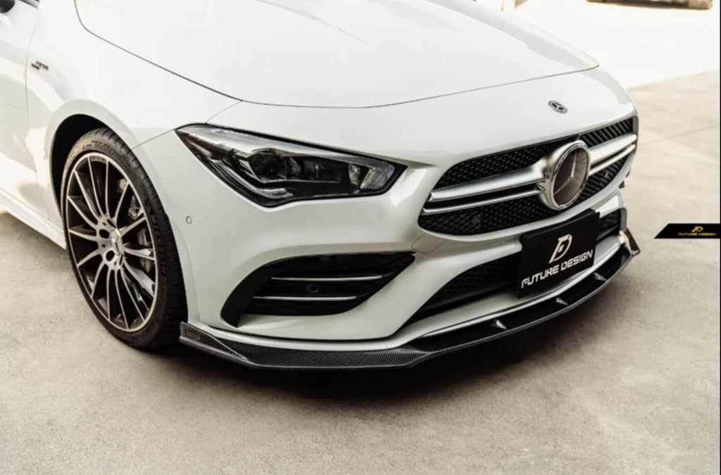 FUTURE DESIGN - MERCEDES BENZ C118 C250 CLA 35 CARBON FIBRE FRONT LIP