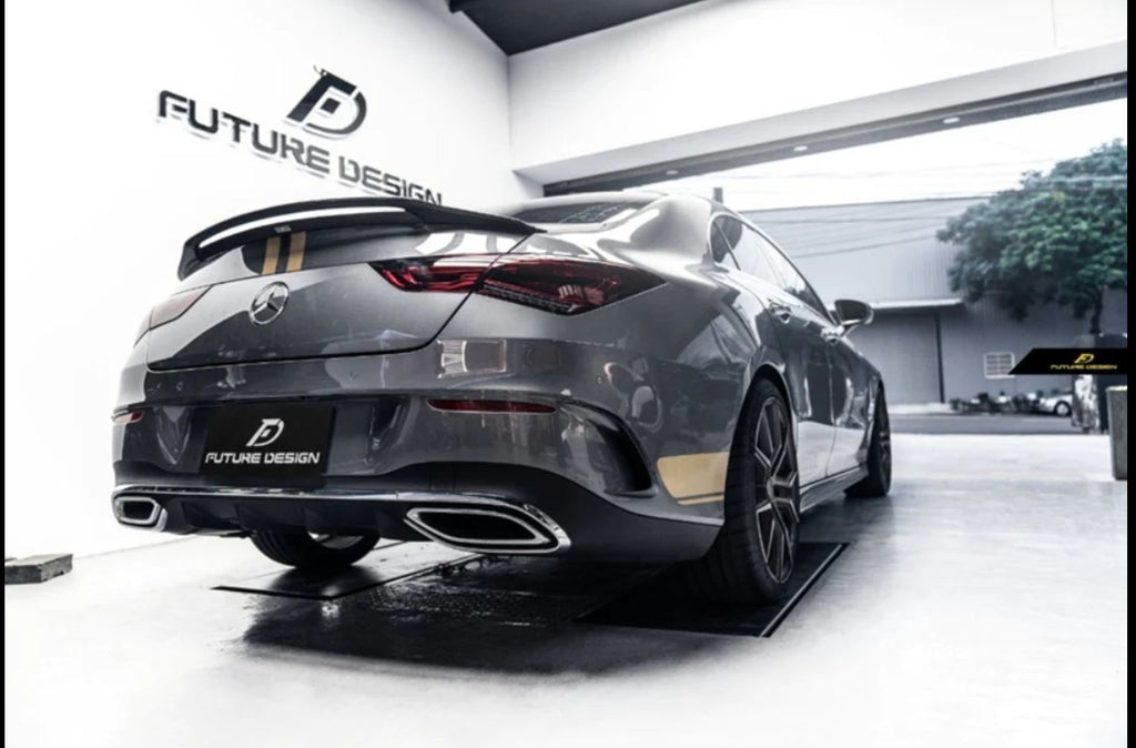 FUTURE DESIGN - MERCEDES BENZ C118 C250 CLA 35 CLA 45 CARBON FIBRE REAR SPOILER GT STYLE