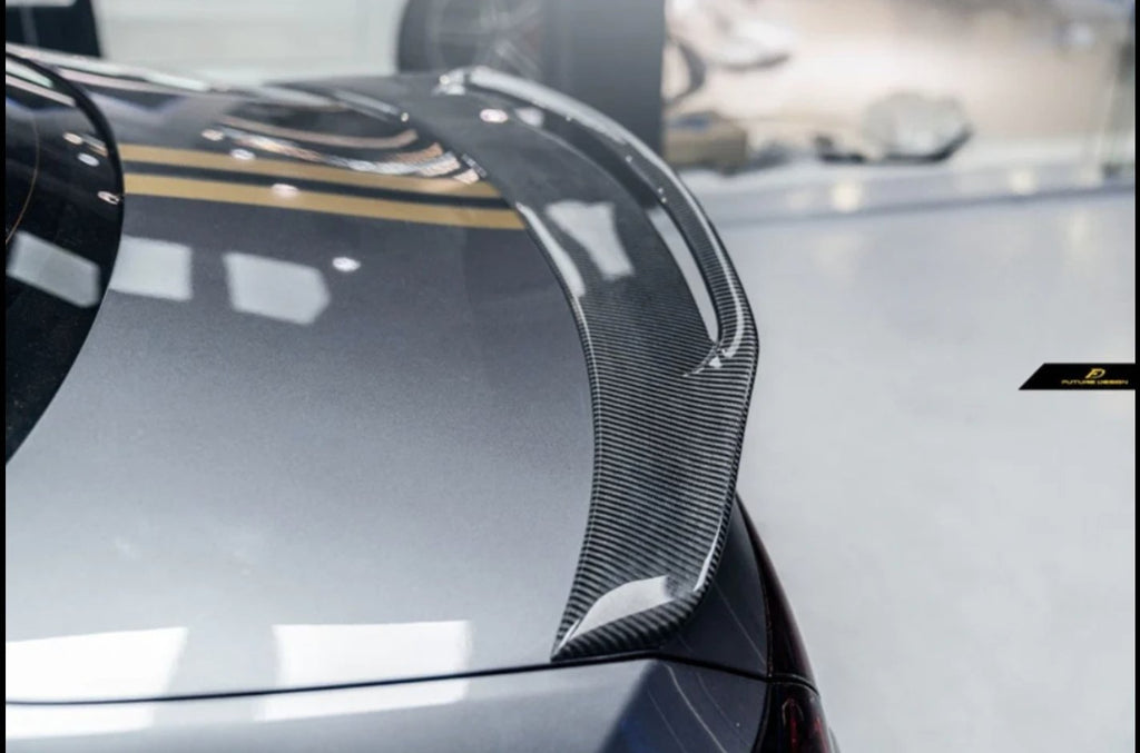 FUTURE DESIGN - MERCEDES BENZ C118 C250 CLA 35 CLA 45 CARBON FIBRE REAR SPOILER GT STYLE