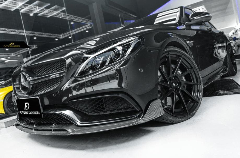 FUTURE DESIGN - MERCEDES BENZ C63 C63S W205 CARBON FIBRE FRONT LIP