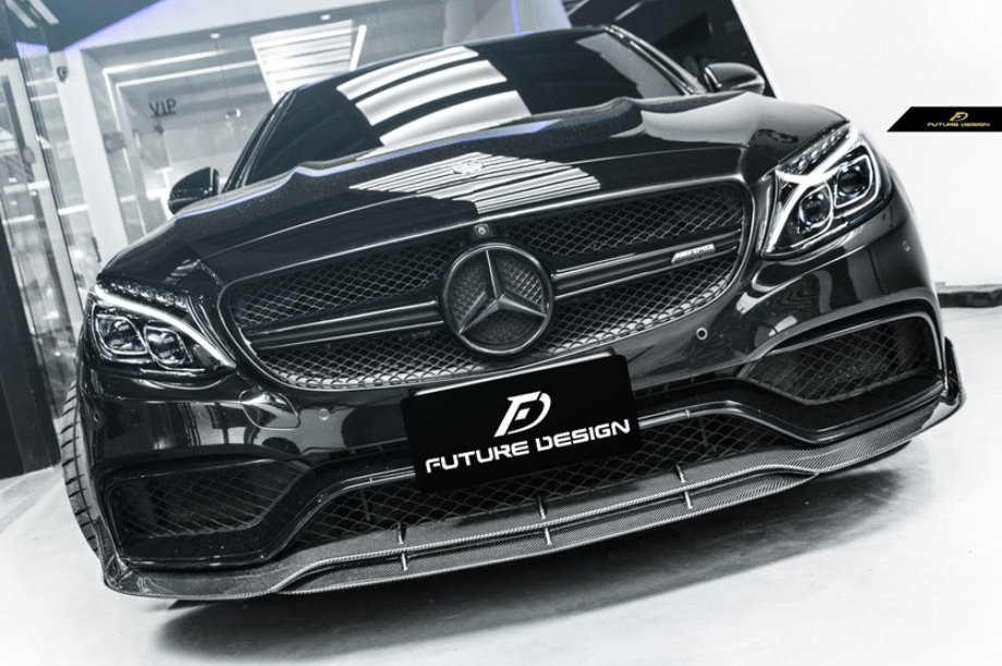 FUTURE DESIGN - MERCEDES BENZ C63 C63S W205 CARBON FIBRE FRONT LIP