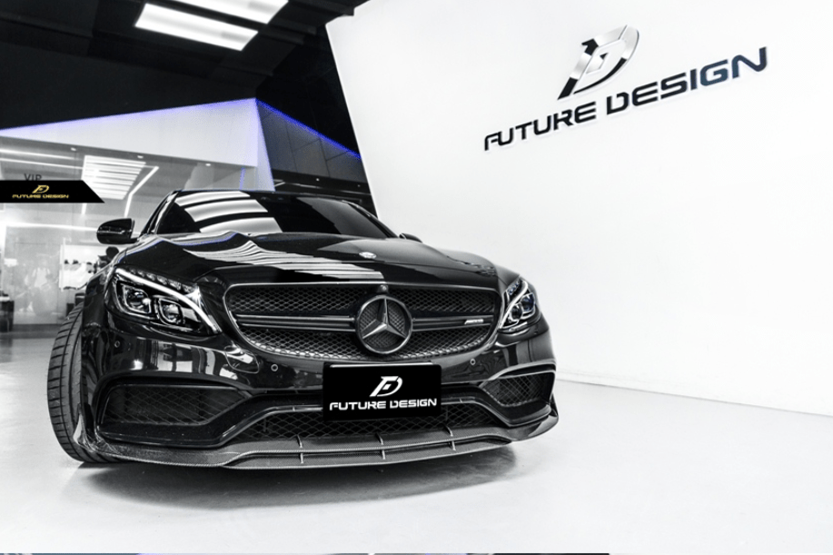 FUTURE DESIGN - MERCEDES BENZ C63 C63S W205 CARBON FIBRE FRONT LIP