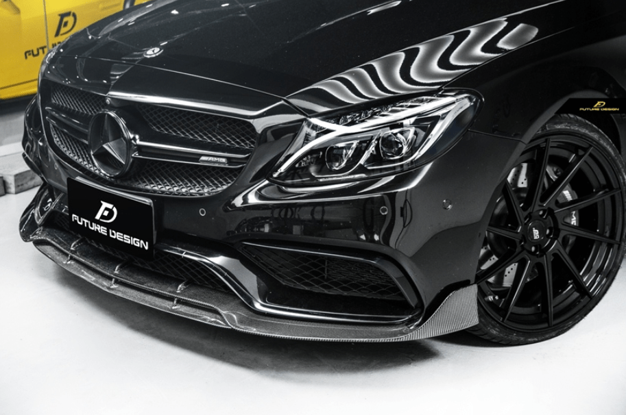 FUTURE DESIGN - MERCEDES BENZ C63 C63S W205 CARBON FIBRE FRONT LIP
