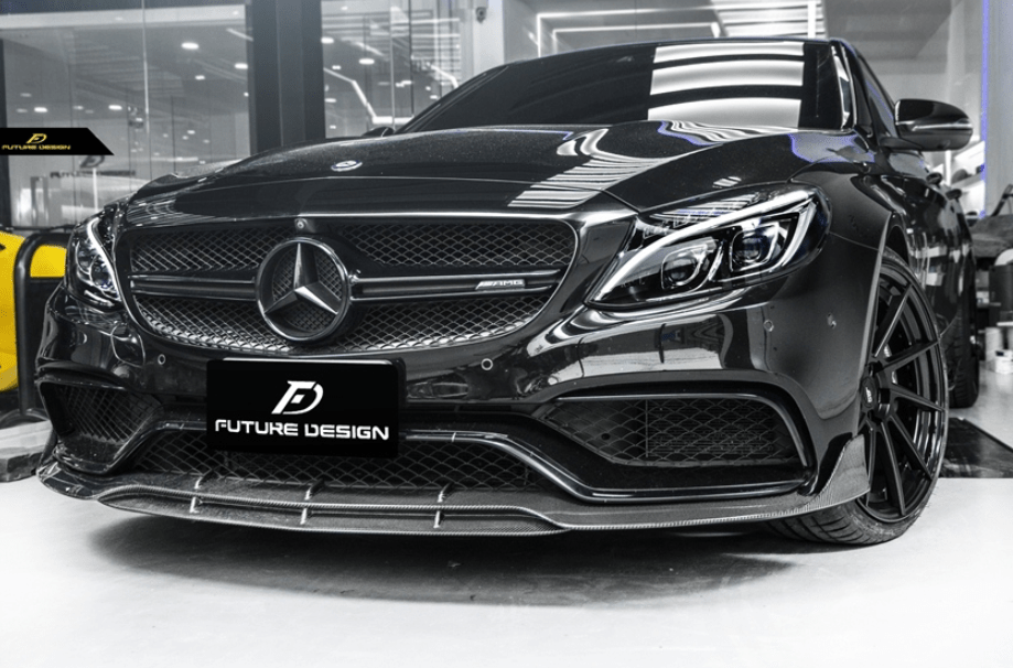 FUTURE DESIGN - MERCEDES BENZ C63 C63S W205 CARBON FIBRE FRONT LIP