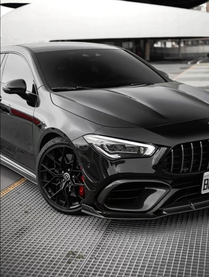 FUTURE DESIGN - MERCEDES BENZ CLA 35 CLA 45 CARBON FIBRE FRONT LIP GT STYLE