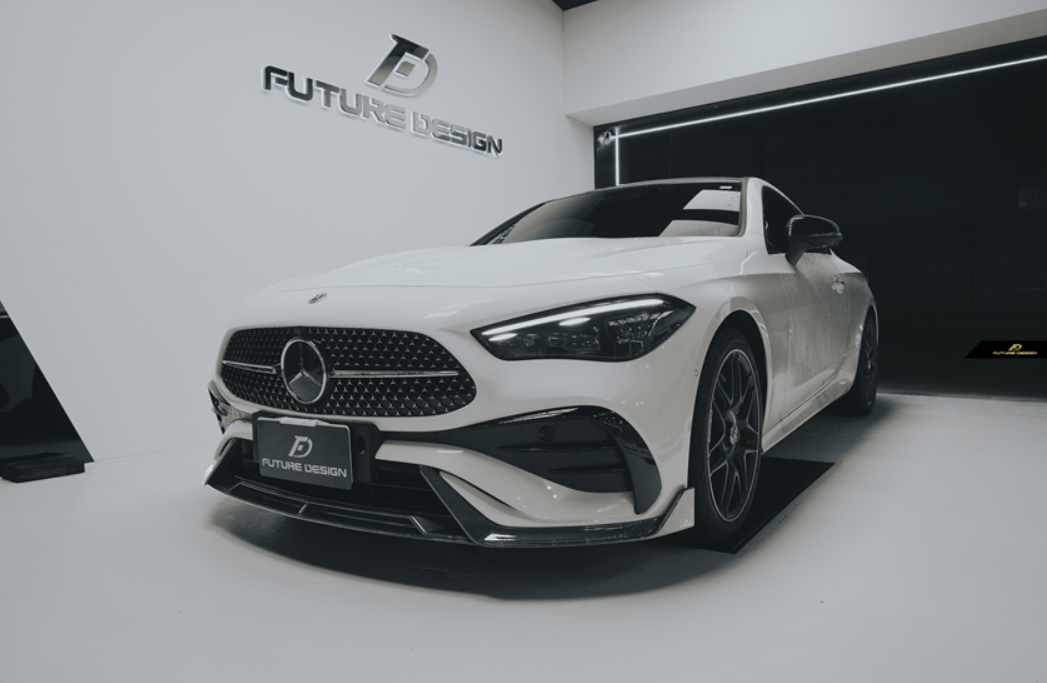FUTURE DESIGN - MERCEDES BENZ CLE COUPE W236 2024+ DRY CARBON FIBER FRONT LIP