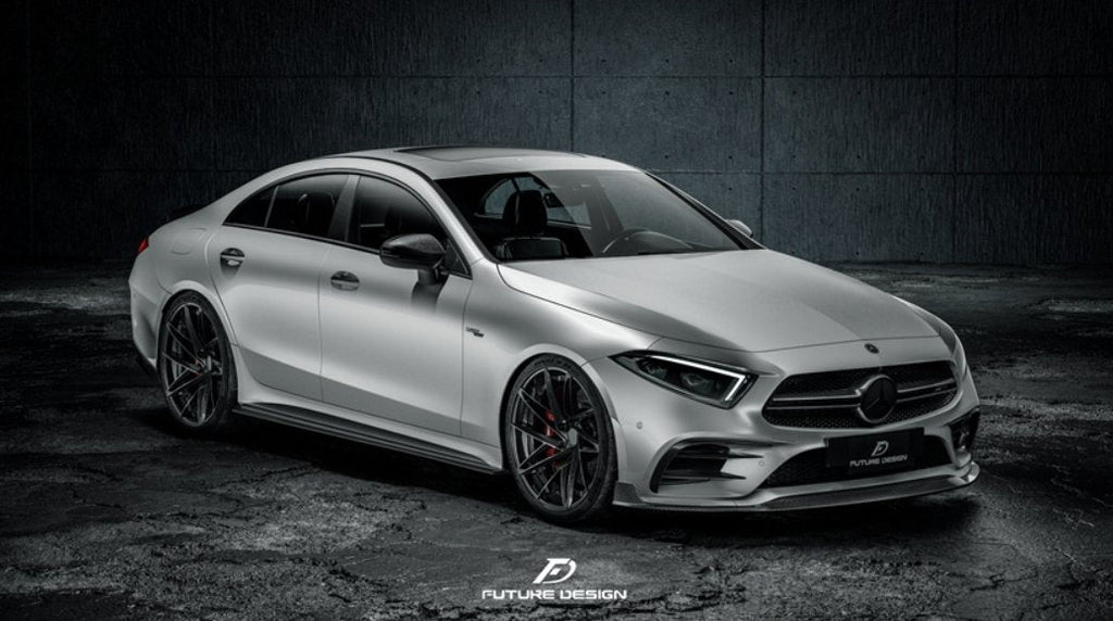 FUTURE DESIGN - MERCEDES BENZ CLS W257 DRY CARBON FIBRE FRONT LIP
