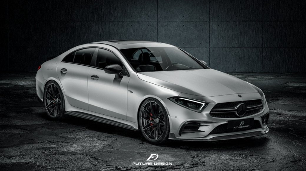 FUTURE DESIGN - MERCEDES BENZ CLS W257 DRY CARBON FIBRE FRONT LIP