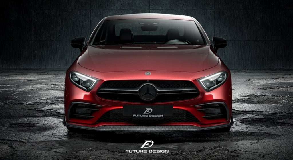 FUTURE DESIGN - MERCEDES BENZ CLS W257 DRY CARBON FIBRE FRONT LIP