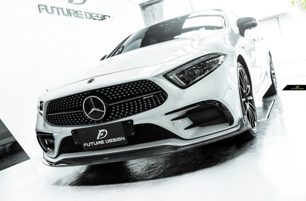 FUTURE DESIGN - MERCEDES BENZ CLS W257 DRY CARBON FIBRE FRONT LIP