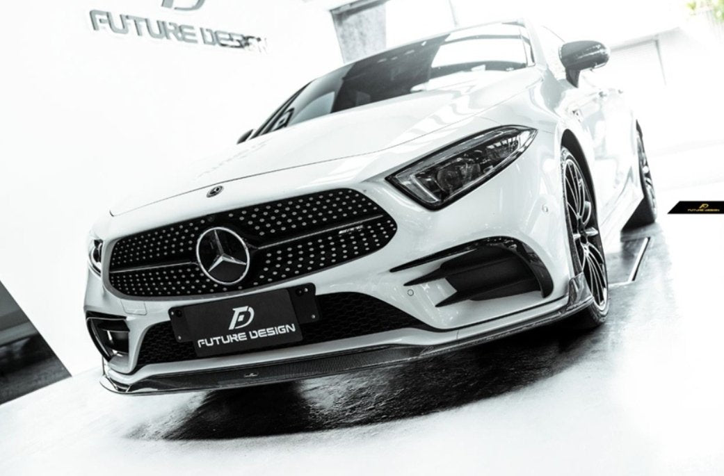 FUTURE DESIGN - MERCEDES BENZ CLS W257 DRY CARBON FIBRE FRONT LIP