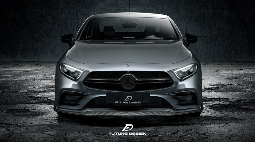 FUTURE DESIGN - MERCEDES BENZ CLS W257 DRY CARBON FIBRE FRONT LIP