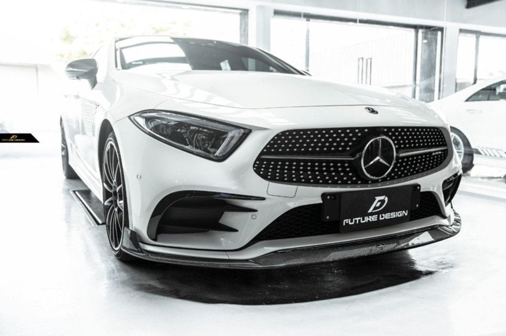 FUTURE DESIGN - MERCEDES BENZ CLS W257 DRY CARBON FIBRE FRONT LIP