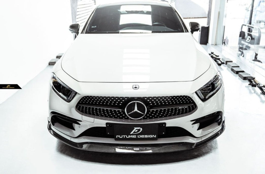 FUTURE DESIGN - MERCEDES BENZ CLS W257 DRY CARBON FIBRE FRONT LIP