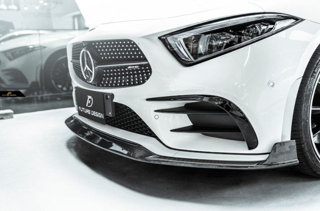 FUTURE DESIGN - MERCEDES BENZ CLS W257 DRY CARBON FIBRE FRONT LIP
