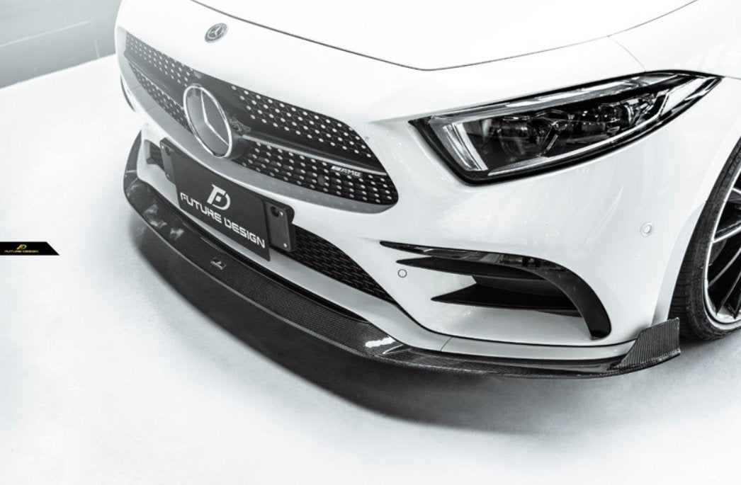 FUTURE DESIGN - MERCEDES BENZ CLS W257 DRY CARBON FIBRE FRONT LIP