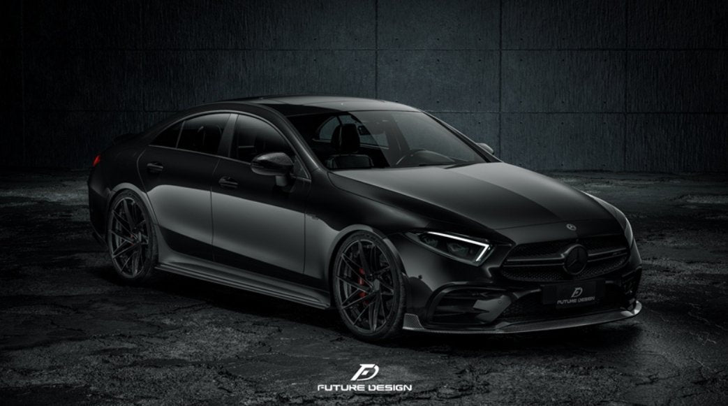FUTURE DESIGN - MERCEDES BENZ CLS W257 DRY CARBON FIBRE FRONT LIP