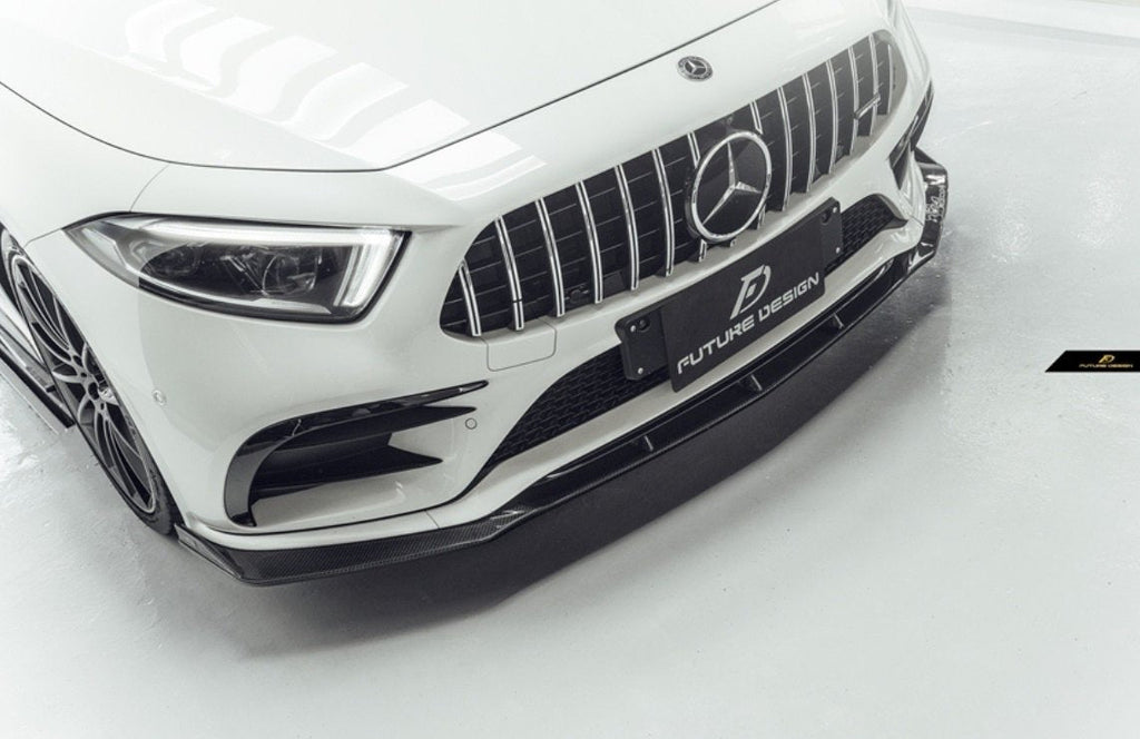 FUTURE DESIGN - MERCEDES BENZ CLS W257 DRY CARBON FIBRE FRONT LIP GTS STYLE