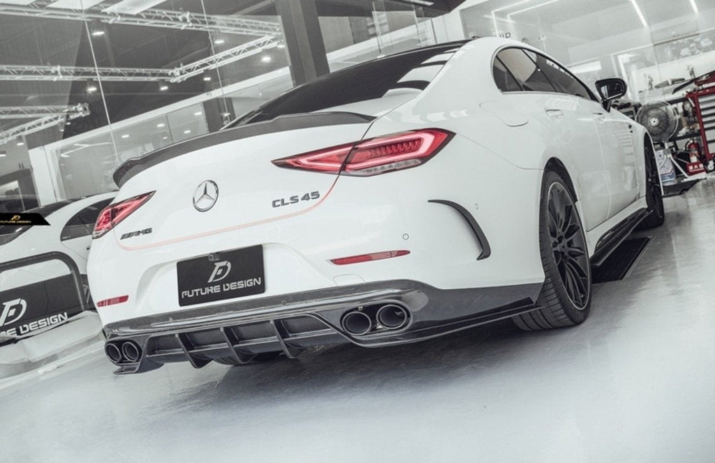 FUTURE DESIGN - MERCEDES BENZ CLS W257 DRY CARBON FIBRE REAR DIFFUSER