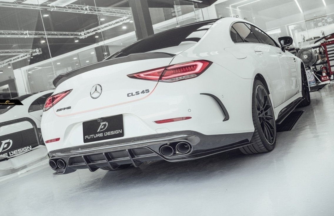 FUTURE DESIGN - MERCEDES BENZ CLS W257 DRY CARBON FIBRE REAR DIFFUSER
