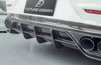FUTURE DESIGN - MERCEDES BENZ CLS W257 DRY CARBON FIBRE REAR DIFFUSER