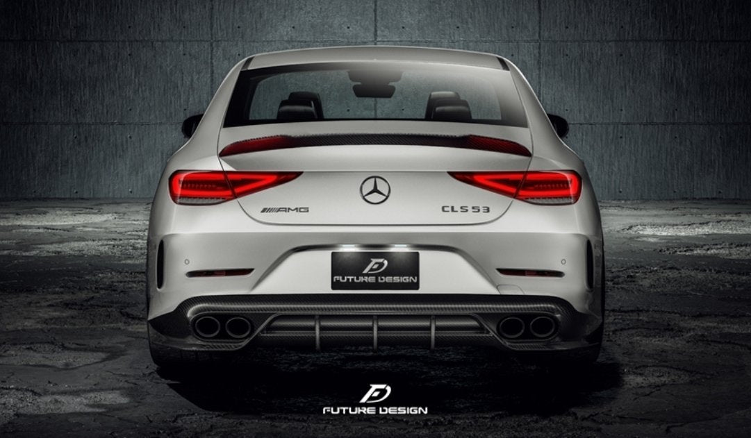 FUTURE DESIGN - MERCEDES BENZ CLS W257 DRY CARBON FIBRE REAR DIFFUSER