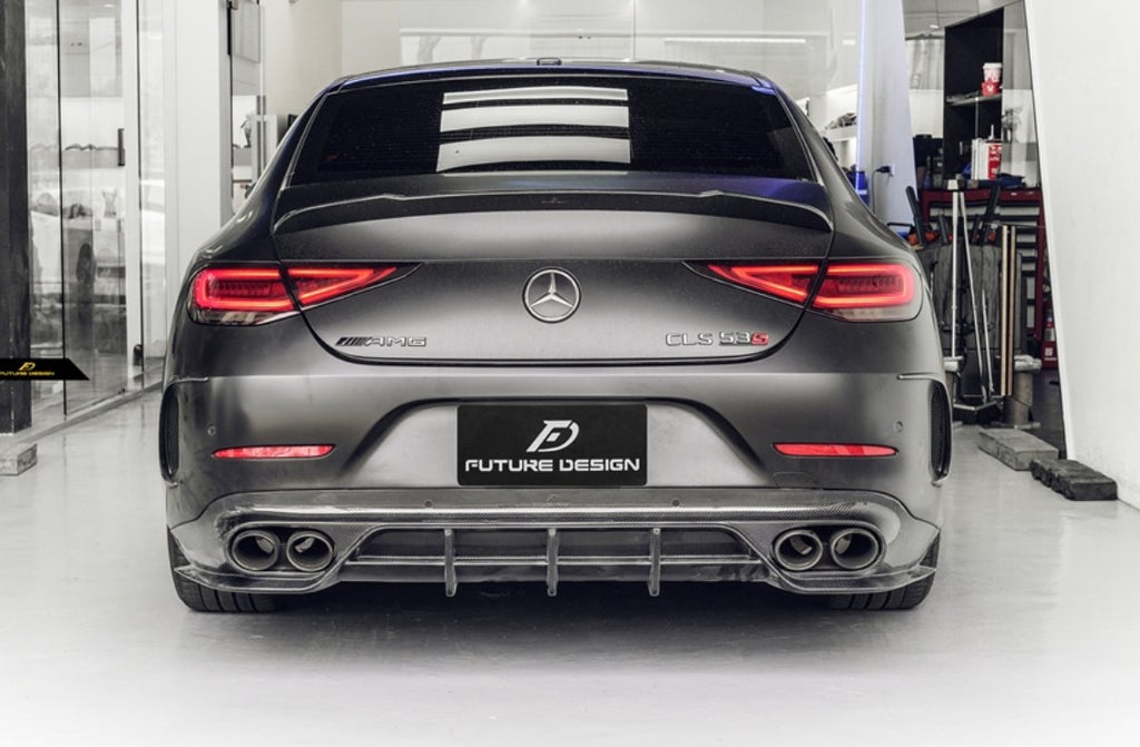 FUTURE DESIGN - MERCEDES BENZ CLS W257 DRY CARBON FIBRE REAR DIFFUSER