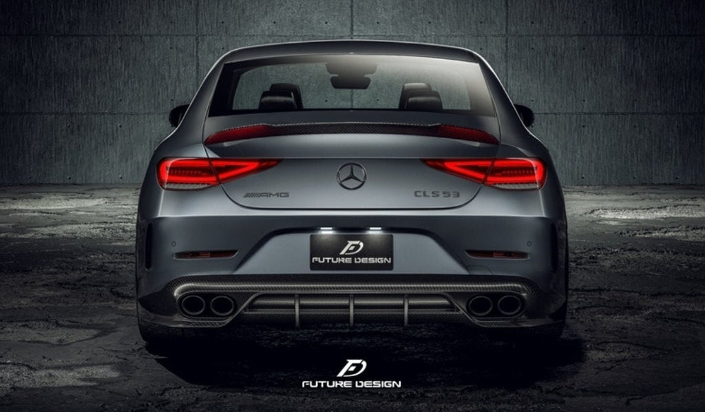 FUTURE DESIGN - MERCEDES BENZ CLS W257 DRY CARBON FIBRE REAR DIFFUSER