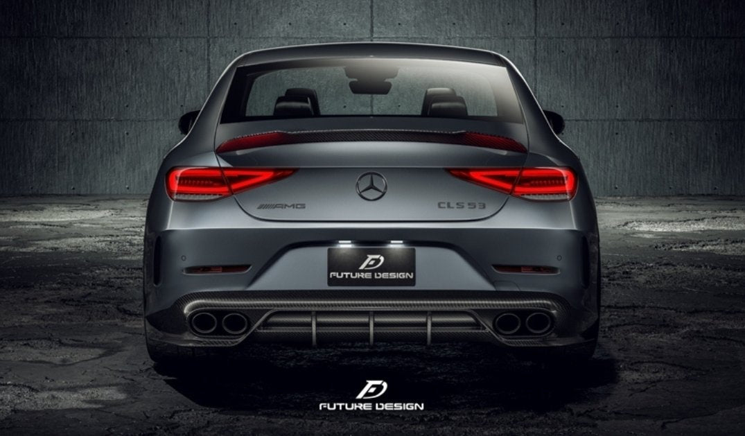FUTURE DESIGN - MERCEDES BENZ CLS W257 DRY CARBON FIBRE REAR DIFFUSER