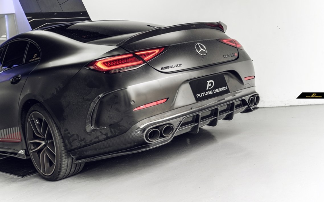 FUTURE DESIGN - MERCEDES BENZ CLS W257 DRY CARBON FIBRE REAR DIFFUSER