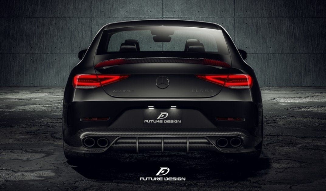 FUTURE DESIGN - MERCEDES BENZ CLS W257 DRY CARBON FIBRE REAR DIFFUSER