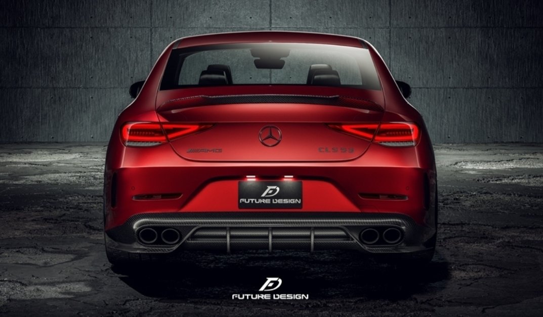 FUTURE DESIGN - MERCEDES BENZ CLS W257 DRY CARBON FIBRE REAR DIFFUSER