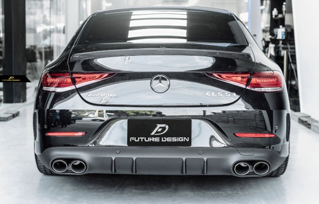 FUTURE DESIGN - MERCEDES BENZ CLS W257 DRY CARBON FIBRE REAR SPOILER ED1 STYLE