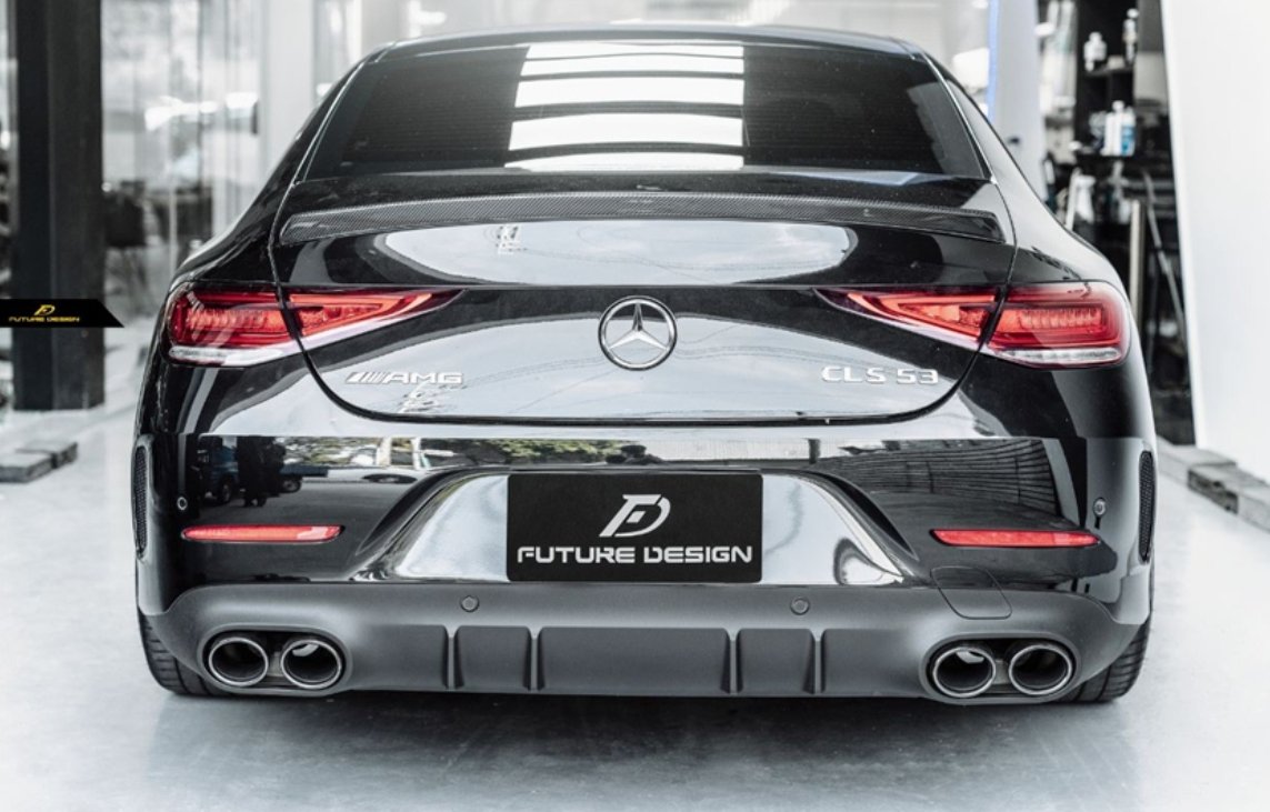 FUTURE DESIGN - MERCEDES BENZ CLS W257 DRY CARBON FIBRE REAR SPOILER ED1 STYLE