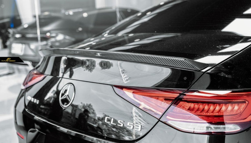 FUTURE DESIGN - MERCEDES BENZ CLS W257 DRY CARBON FIBRE REAR SPOILER ED1 STYLE