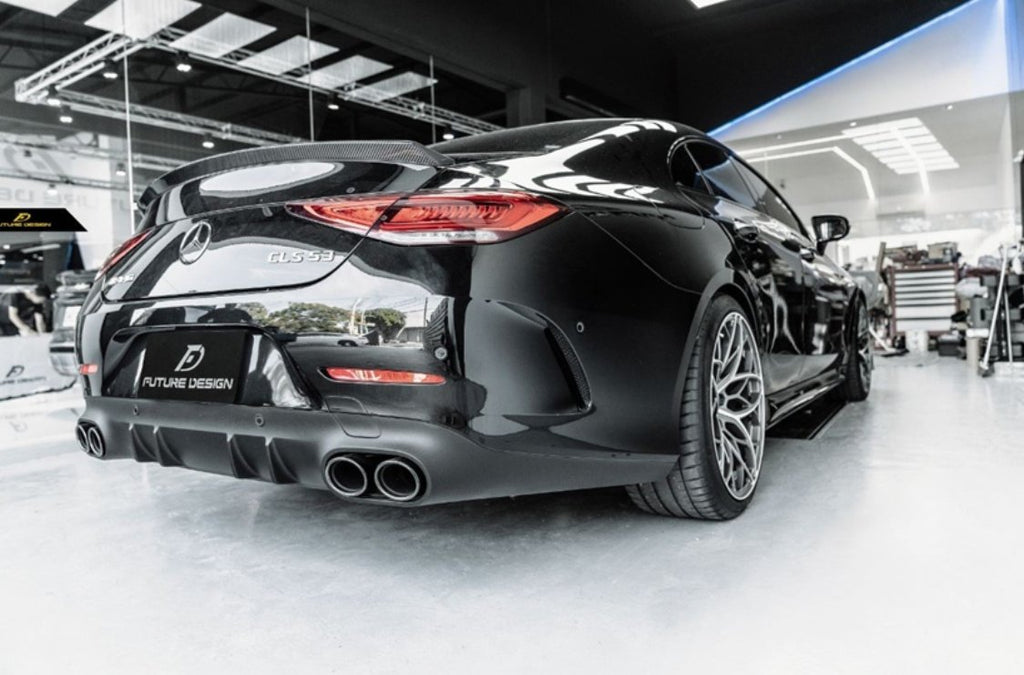 FUTURE DESIGN - MERCEDES BENZ CLS W257 DRY CARBON FIBRE REAR SPOILER ED1 STYLE