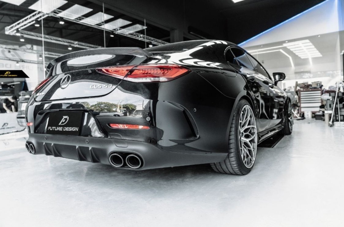 FUTURE DESIGN - MERCEDES BENZ CLS W257 DRY CARBON FIBRE REAR SPOILER ED1 STYLE
