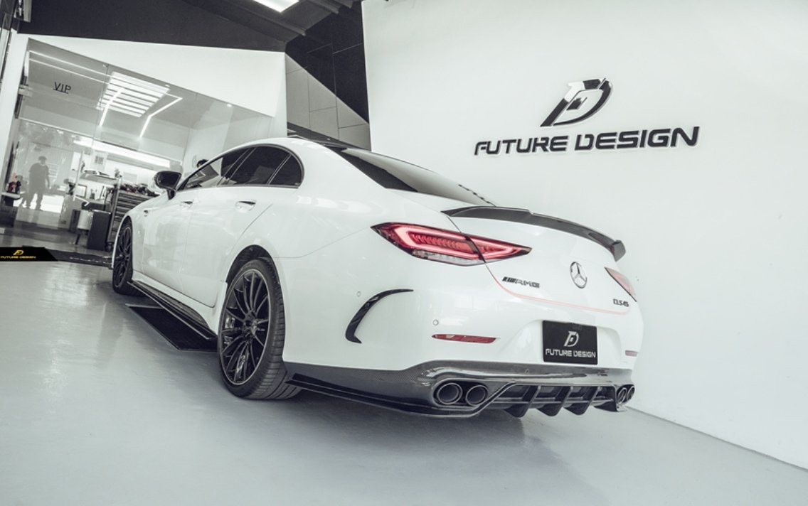 FUTURE DESIGN - MERCEDES BENZ CLS W257 DRY CARBON FIBRE REAR SPOILER V1