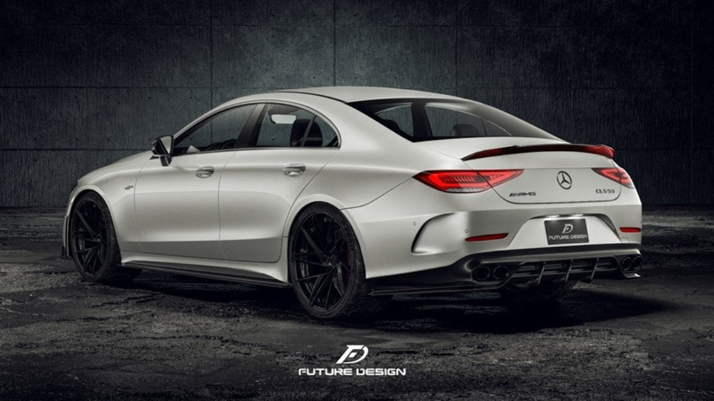 FUTURE DESIGN - MERCEDES BENZ CLS W257 DRY CARBON FIBRE SIDE SKIRTS