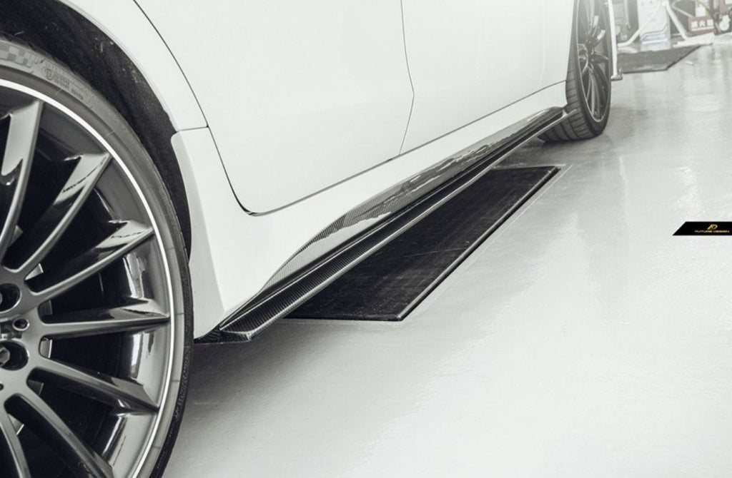 FUTURE DESIGN - MERCEDES BENZ CLS W257 DRY CARBON FIBRE SIDE SKIRTS