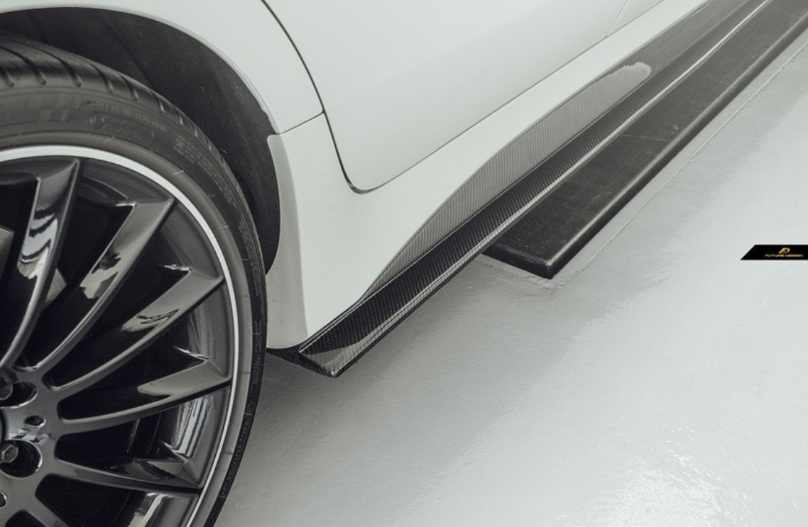 FUTURE DESIGN - MERCEDES BENZ CLS W257 DRY CARBON FIBRE SIDE SKIRTS