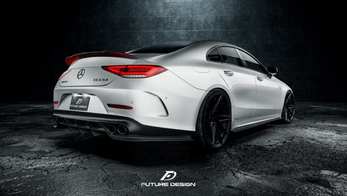 FUTURE DESIGN - MERCEDES BENZ CLS W257 DRY CARBON FIBRE SIDE SKIRTS