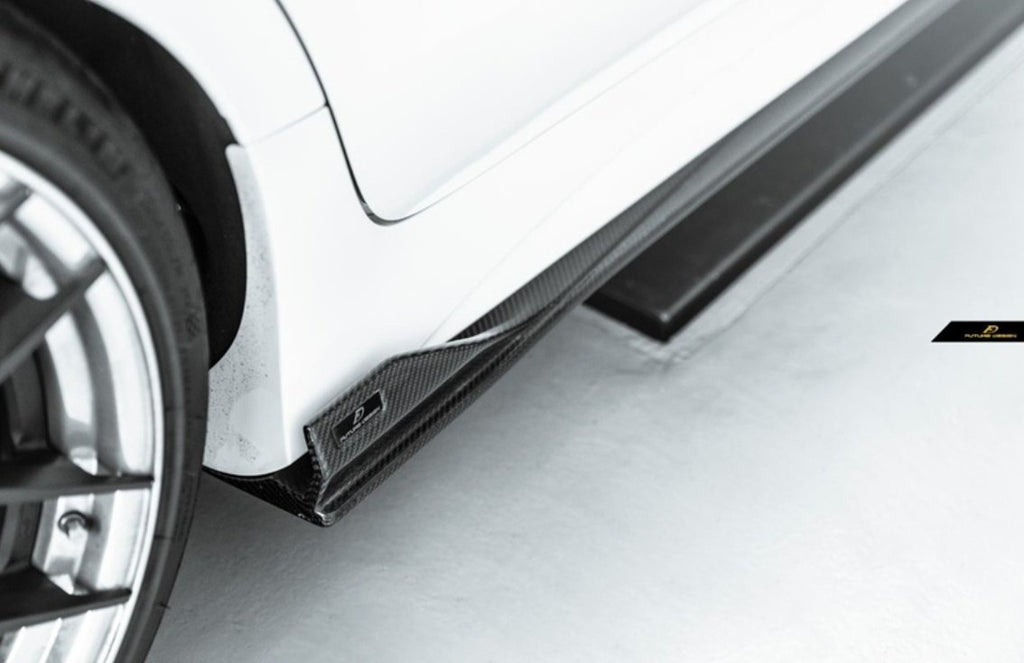 FUTURE DESIGN - MERCEDES BENZ CLS W257 DRY CARBON FIBRE SIDE SKIRTS GTS STYLE
