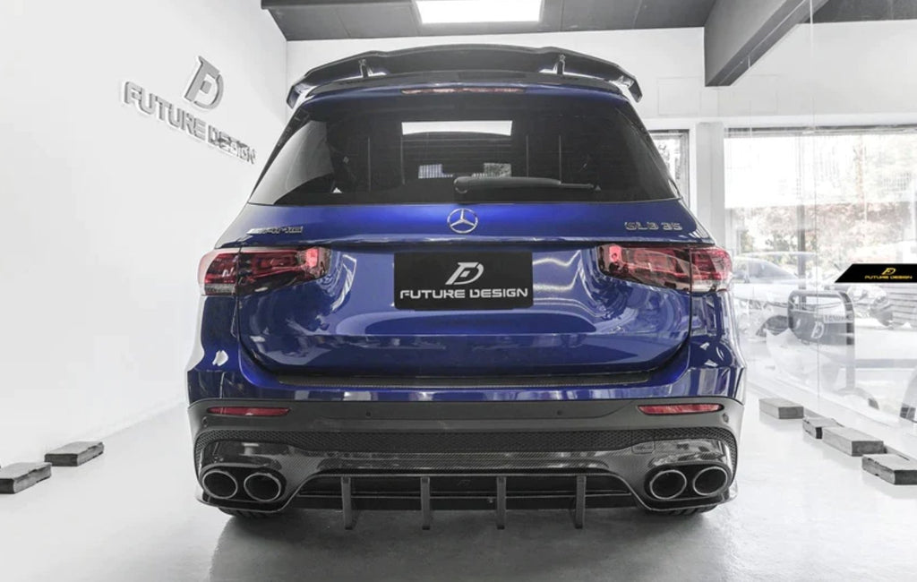 FUTURE DESIGN - MERCEDES BENZ GLB X247 DRY CARBON FIBRE REAR DIFFUSER