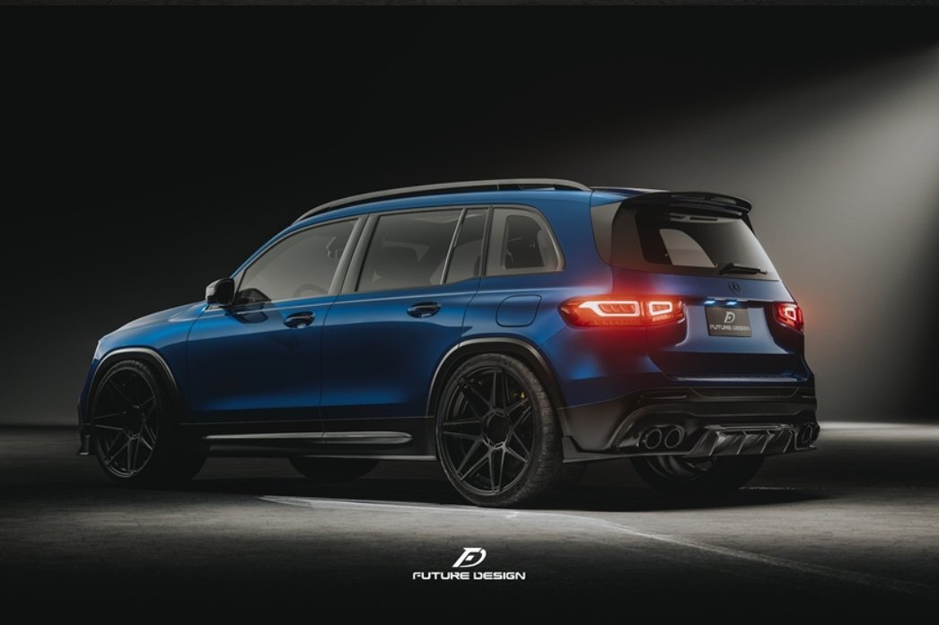 FUTURE DESIGN - MERCEDES BENZ GLB X247 DRY CARBON FIBRE REAR DIFFUSER