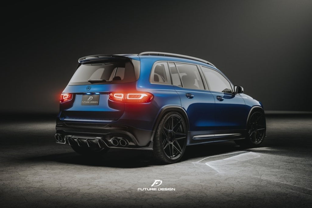 FUTURE DESIGN - MERCEDES BENZ GLB X247 DRY CARBON FIBRE REAR DIFFUSER