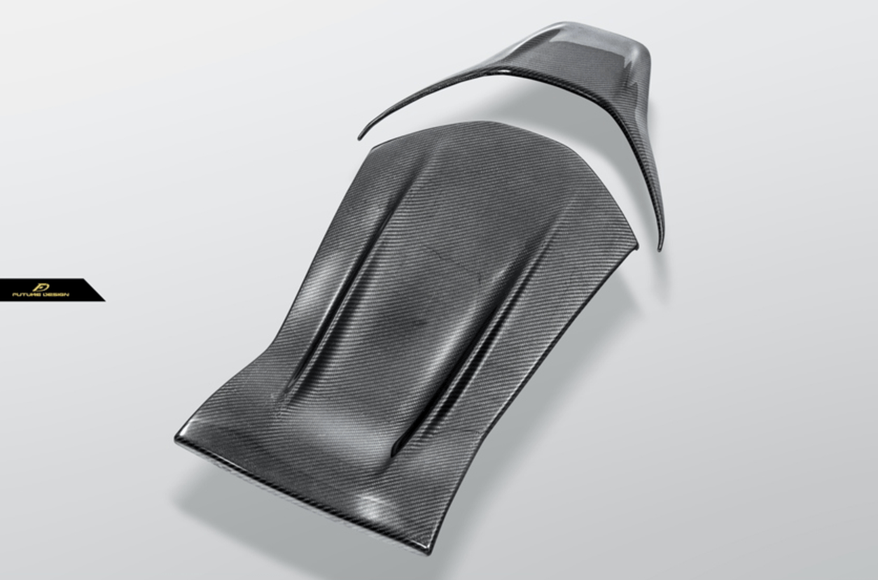 FUTURE DESIGN - MERCEDES BENZ W205 C63 / C63S / C43 / C117 CLA45 CARBON FIBRE  BUCKET SEAT BACK COVER
