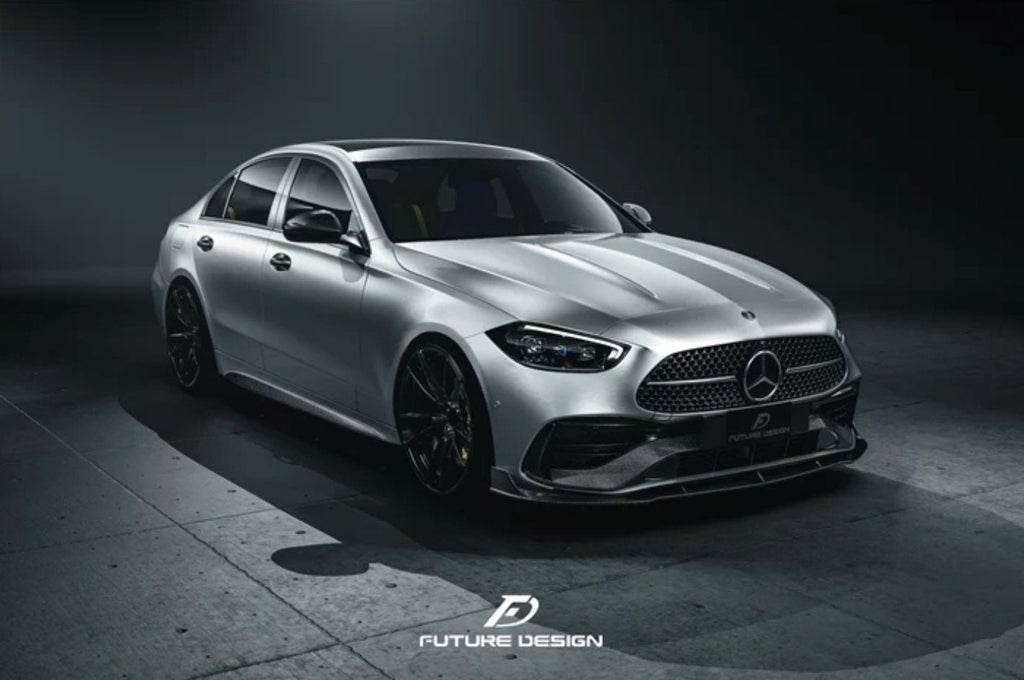FUTURE DESIGN - MERCEDES BENZ W206 C CLASS C300 CARBON FIBRE FRONT LIP